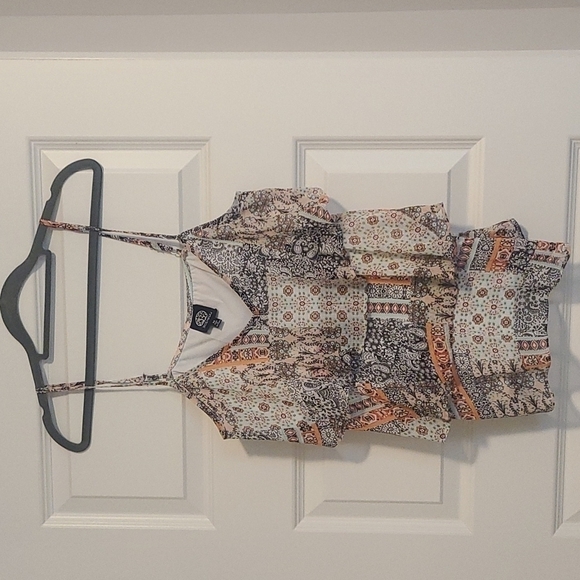 𝅺MULTICOLORED Spaghetti Strap Tank sz Medium - Picture 1 of 3